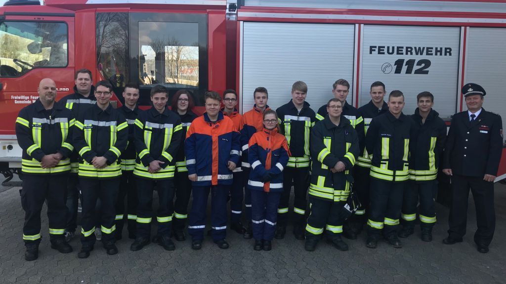 Die erfolgreichen Teilnehmer des Grundlehrgangs der Feuerwehr Wenden. von Feuerwehr Wenden