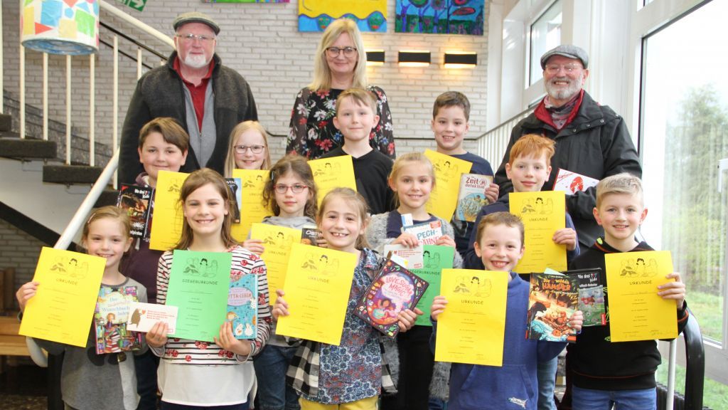 Die Kinder zeigten ihr Können beim Vorlese-Wettbewerb. von privat