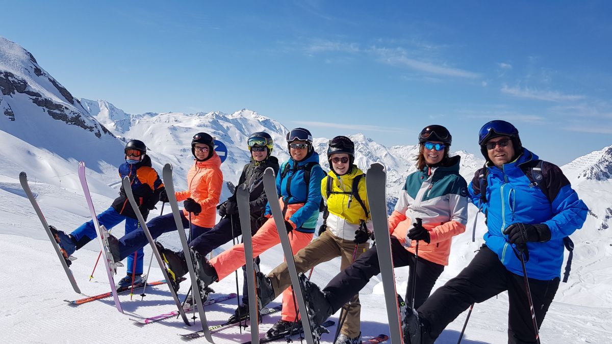 Tolle Skitage bei Kaiserwetter verbrachten die 33 Teilnehmer in St. Anton am Arlberg. von privat