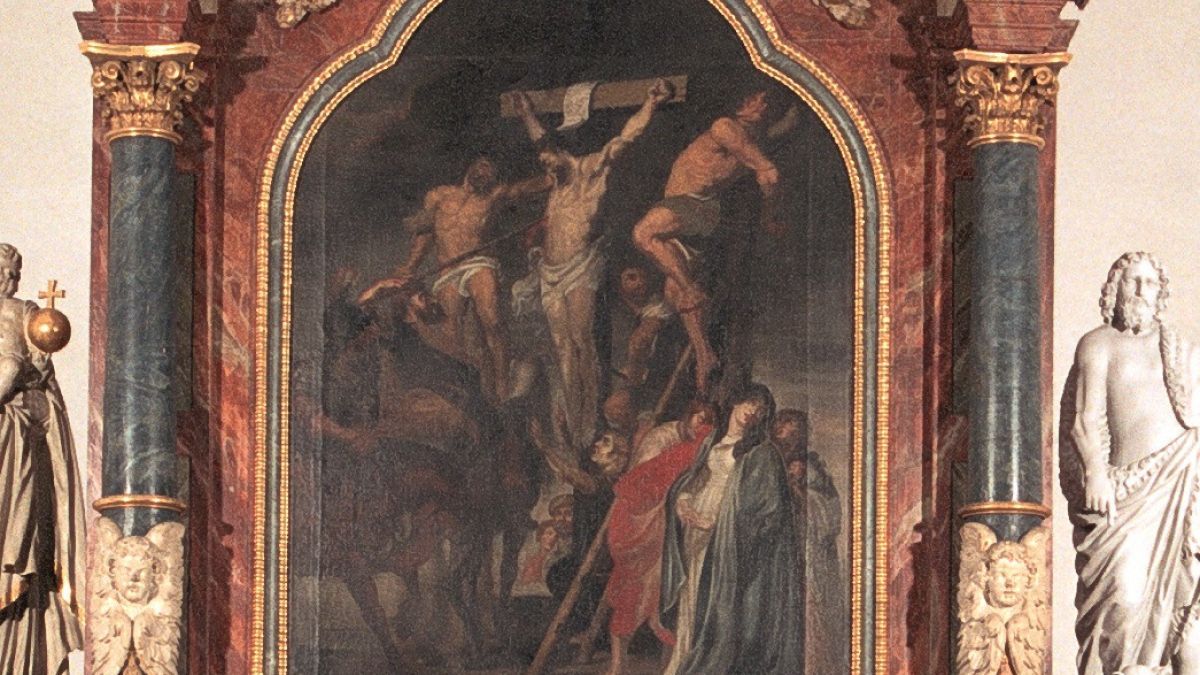 Ein Werk von Rubens: Das Altargemälde in der Hospitalkirche. von privat