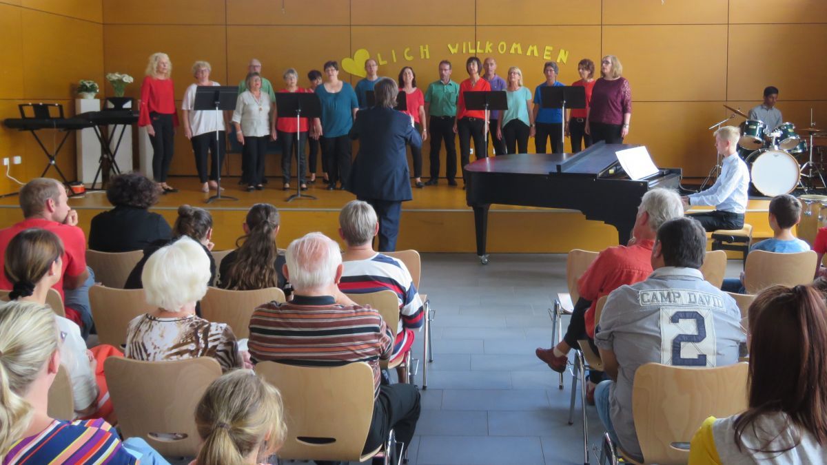Im Forum der Sekundarschule Olpe fand das gelungene Konzert der Musikschule statt. von privat