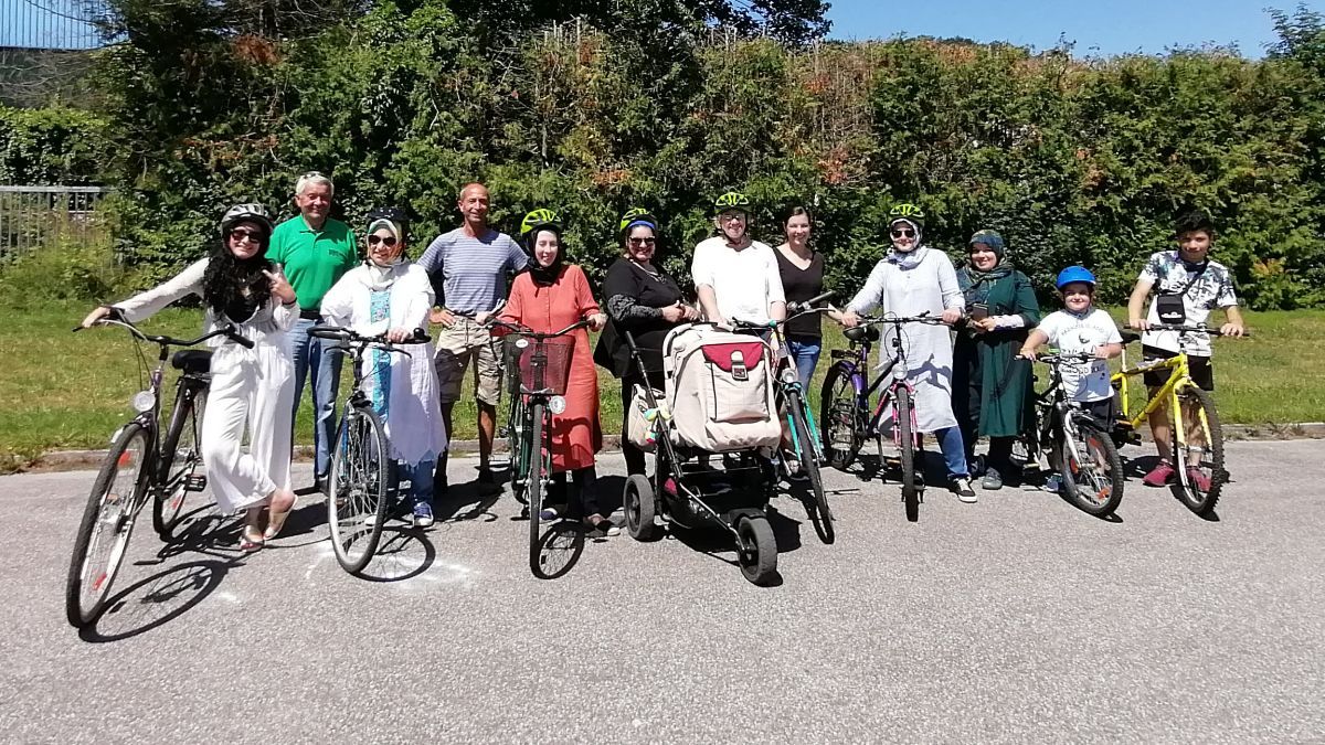 Der zweite Fahrrad-Workshops für muslimische Frauen in Finnentrop war wieder ein voller Erfolg. von privat