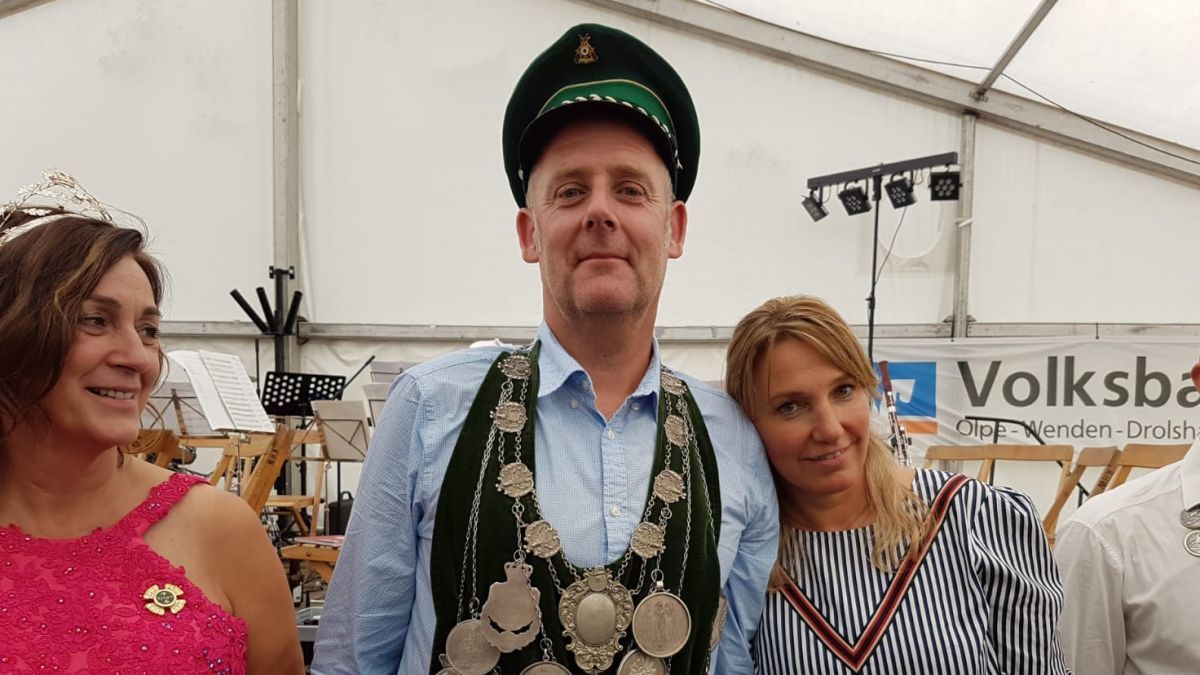 Helmut und Tanja Stahl sind das neue Königspaar in Heid. von Lukas Schrage