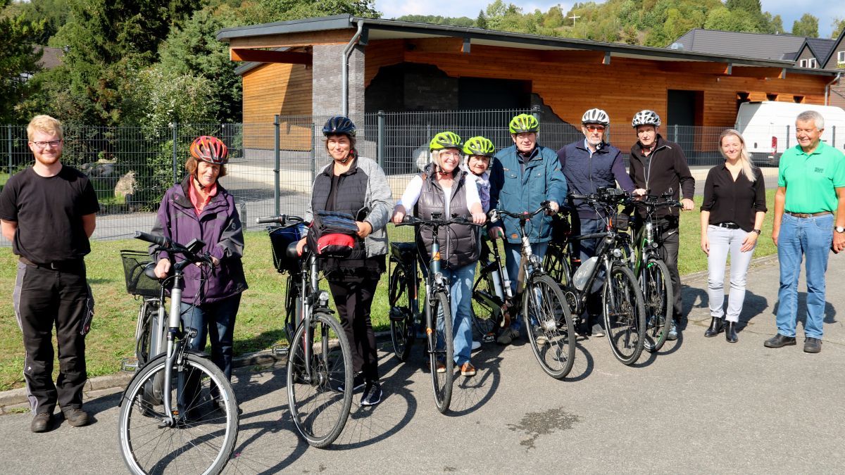 Die Teilnehmer der E-Bike Schulung in Bamenohl. von privat