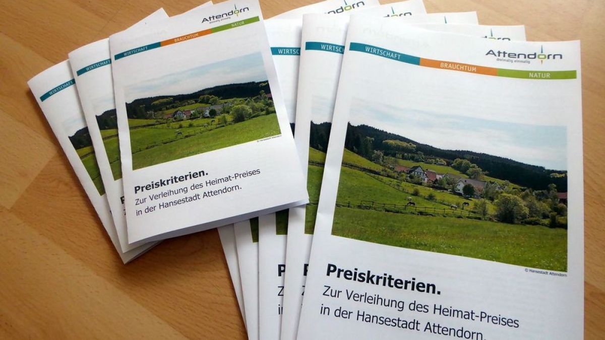 In diesem Jahr wird in Attendorn erstmals der mit 5.000 Euro aus Landesmitteln geförderte Heimat-Preis in Attendorn vergeben. von privat