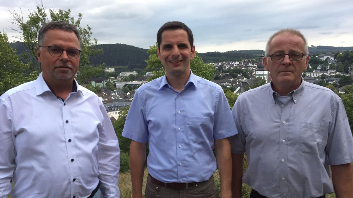 SPD-Vorsitzender Wolfgang Langenohl; Bürgermeister Christian Pospischil und Fraktionsvorsitzender Ulrich Bock (von links). von privat