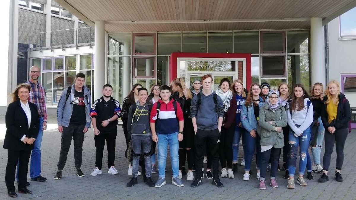 Die Sekundarschüler statteten unter anderem dem Gymnasium der Stadt Lennestadt einen Besuch ab. von privat
