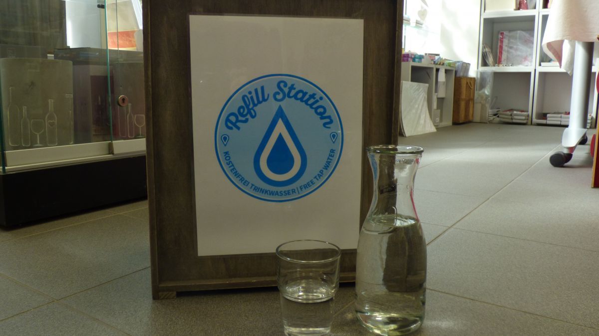 In Lennestadt gibt es nun die erste Refill-Station für Trinkwasser. von privat