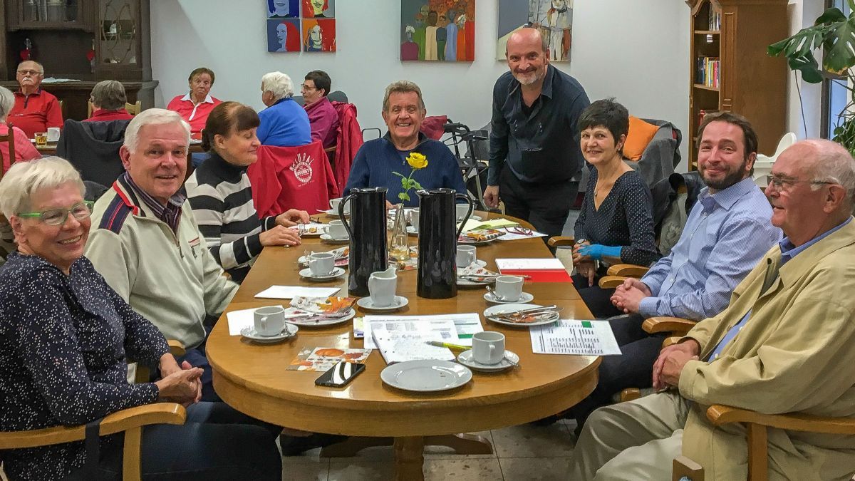 Das Team "Lebensfroh" bei ihrem gemeinsamen Treffen. von privat
