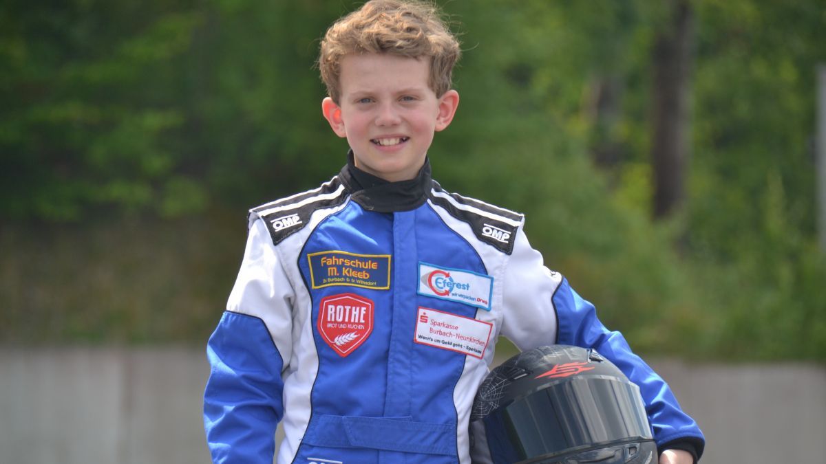 Kartslalom-Fahrer Luis Dolle. von privat