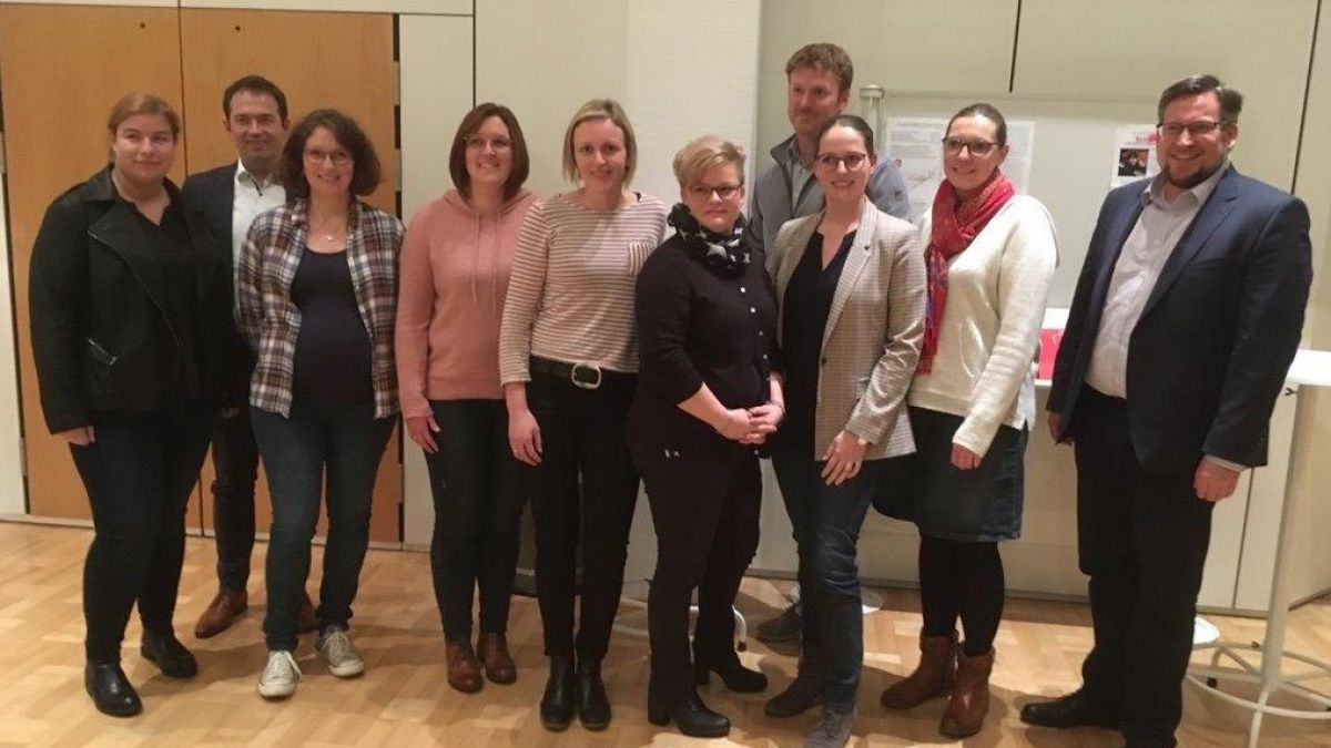 Katharina Bosch, Michael Hartmann, Mareike Köster, Sonja Köhler, Juliane Schneider, Sabrina Habbel, Markus Foidl, Jennifer Jürgens, Nadine Hengstebeck und Ralph Krämer (von links). von privat