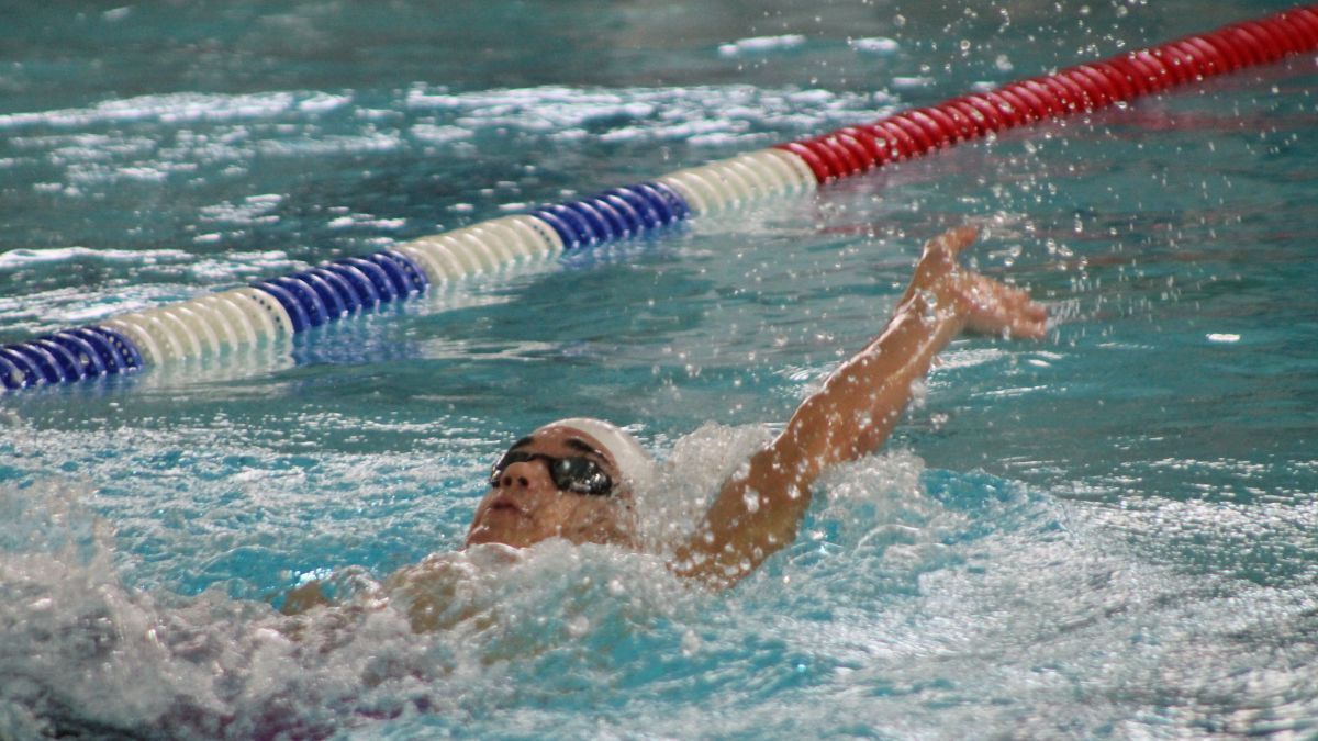 Fabian Brune verteidigte seinen Titel auf der Distanz 200 Meter Rückenschwimmen. von privat