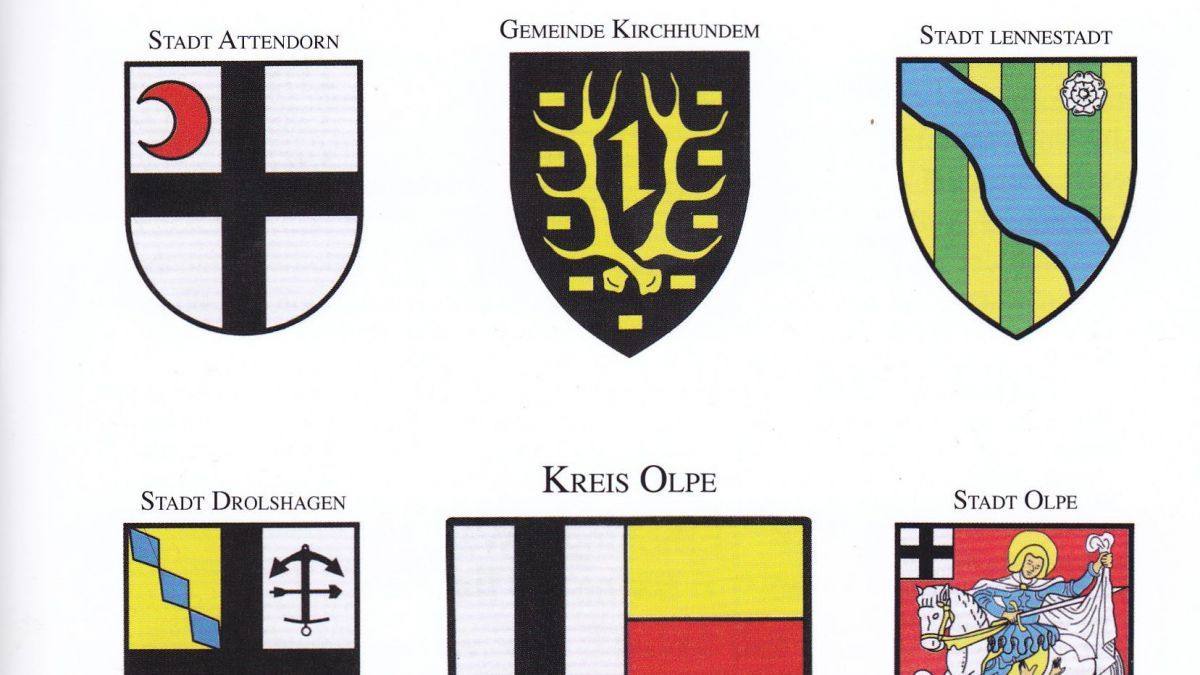 Den Titel der Heimatstimmen zieren das Wappen des Kreises Olpe und die Wappen der Städte und Gemeinden. von privat