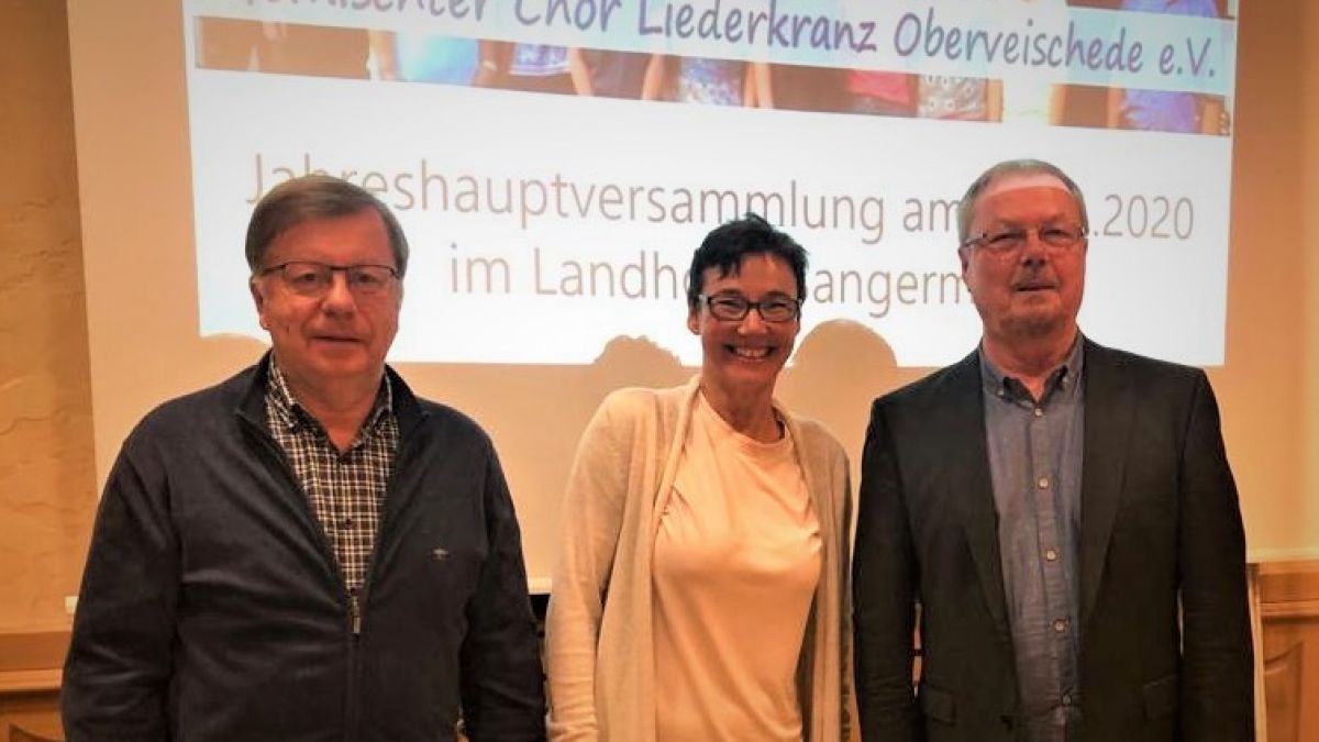 Der neue Vorstand (v.l.):  Albert Schneider, Elisabeth Steinberg und Hans-Joachim Rickelhoff. von Albert Schneider