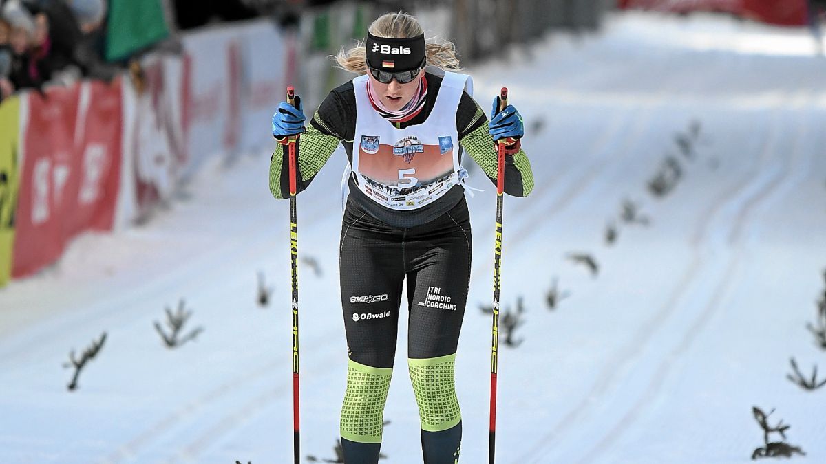 Melina Schöttes siegte beim österreichischen Dolomitenlauf in Österreich. von Viertbauer