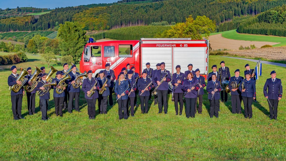 Der Feuerwehr-Musikzug Oedingen wählte einen neuen 2. Vorsitzenden. von privat