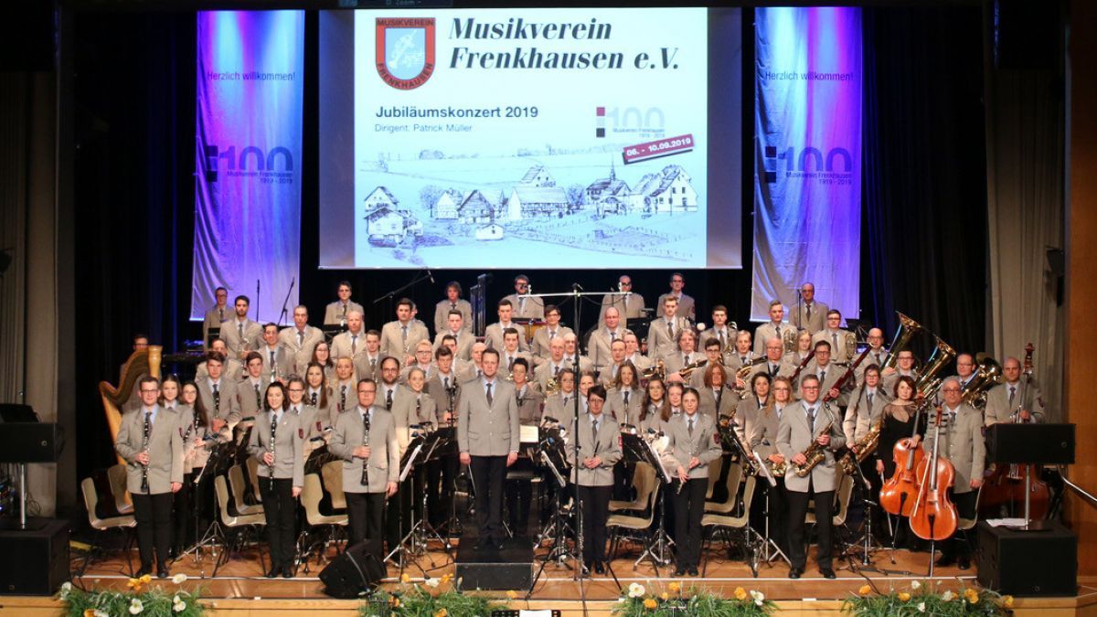 Der Musikverein Frenkhausen (hier beim Jubiläumskonzert 2019) gibt am 14. März sein Jahreskonzert. von privat