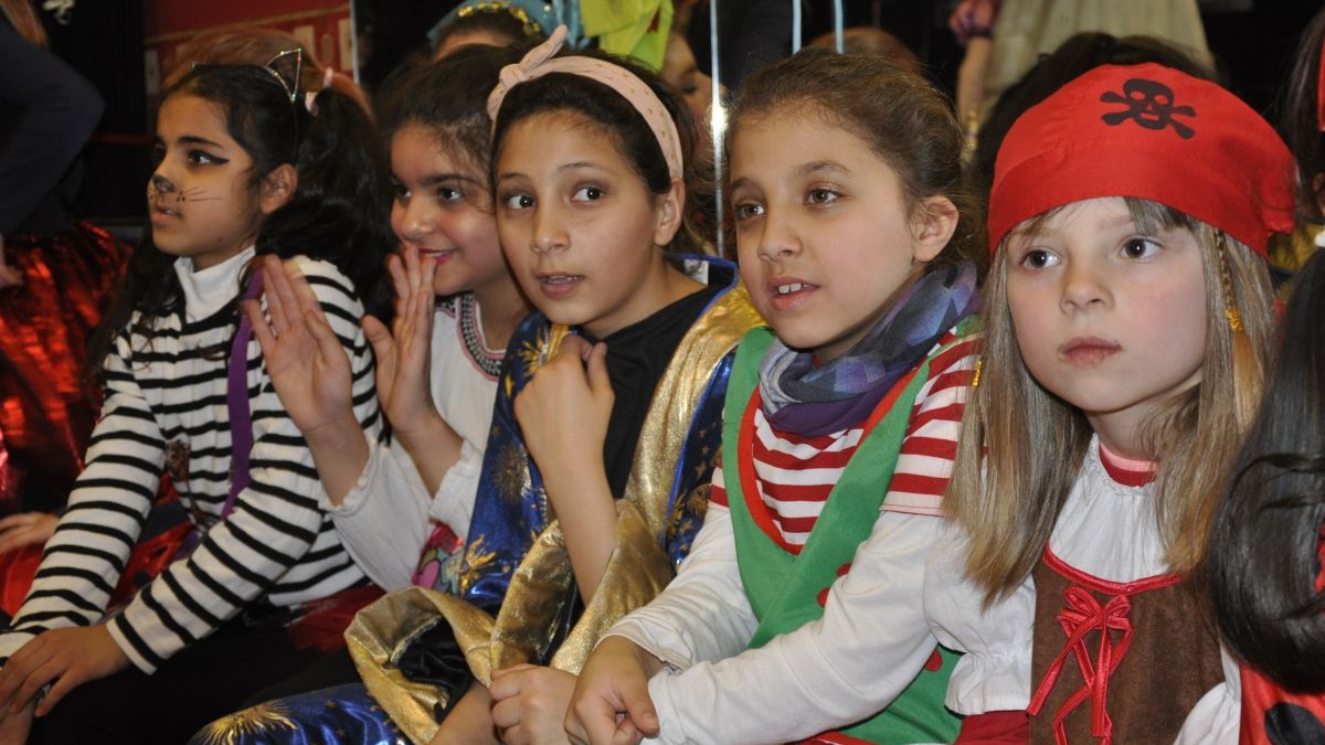 In bunten Kostümen feierten die Kinder im kjk-Haus Karneval. von kjk-Haus