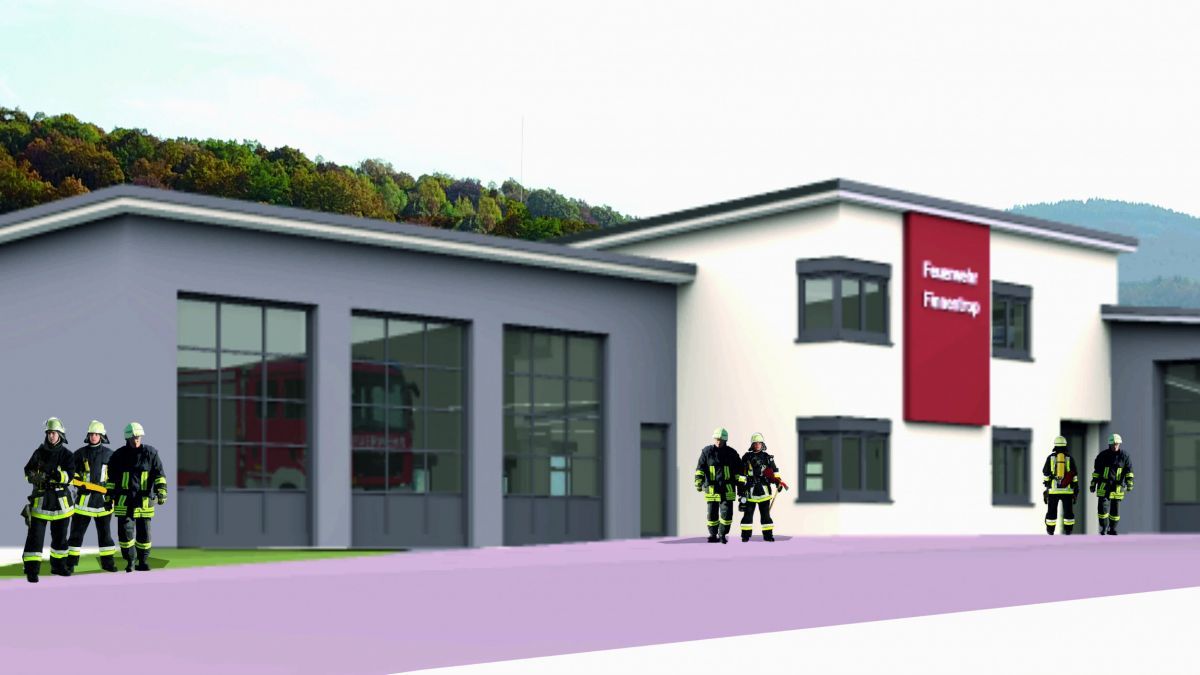 So soll das neue Feuerwehrhaus in Finnentrop aussehen. Die Fertigstellung ist für 2021 geplant. von privat
