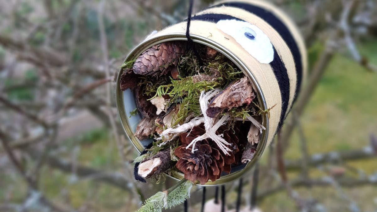 Da freuen sich die Insekten: Ein eigenes Hotel für sie zum Nisten - eine tolle Idee. von privat