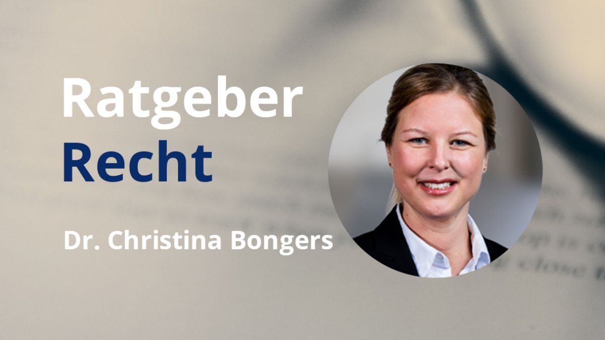 Dr. Christina Bongers, Rechtsanwältin und Fachanwältin für Medizinrecht, informiert. von Grafik: Sarah Menn