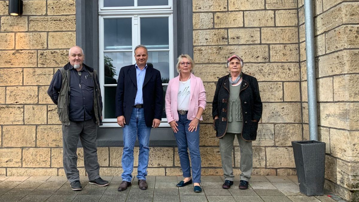 Der Vorstand der Partei DIE LINKE: Hans-Joachim Granrath, Stefan Volpert, Dorothe Jung und Rosemarie Porscher (von links). von privat