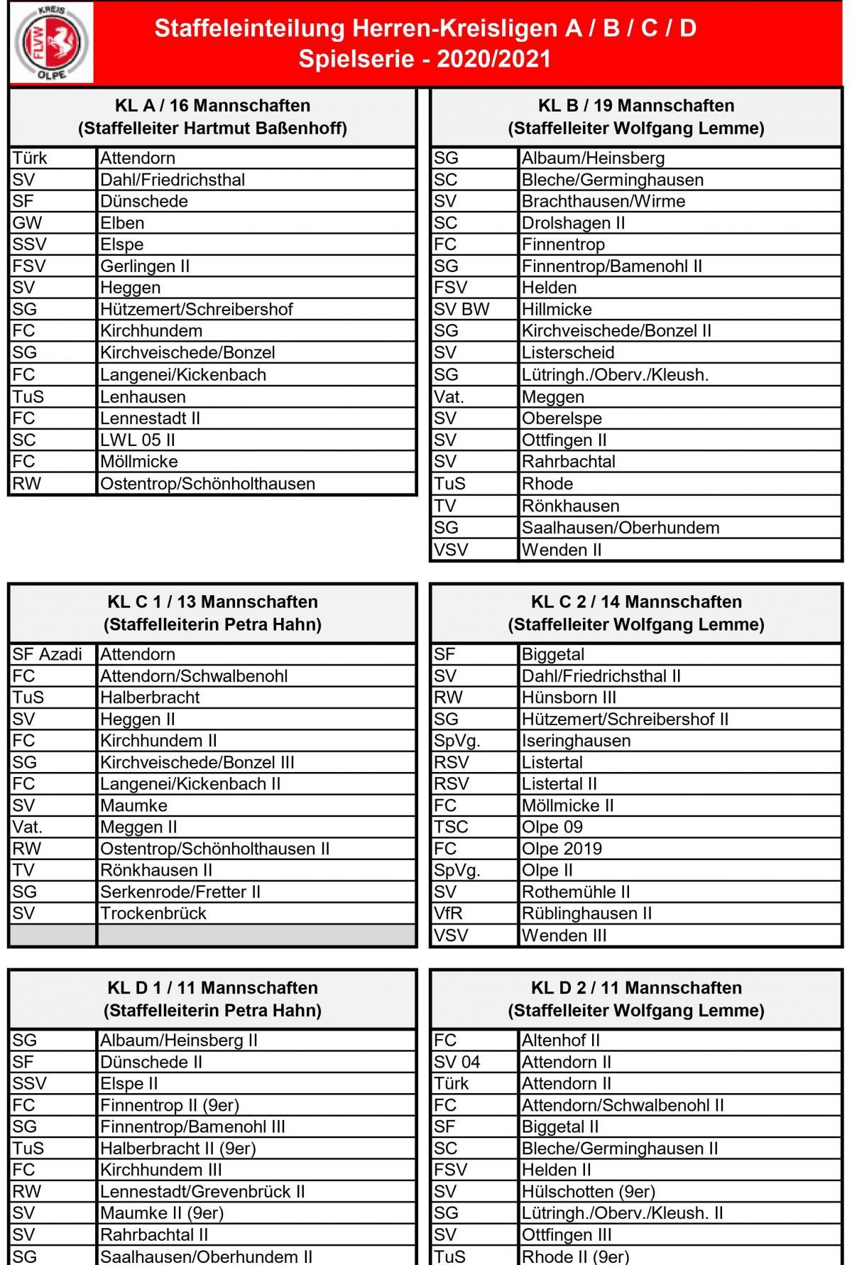  von Fußballkreis Olpe