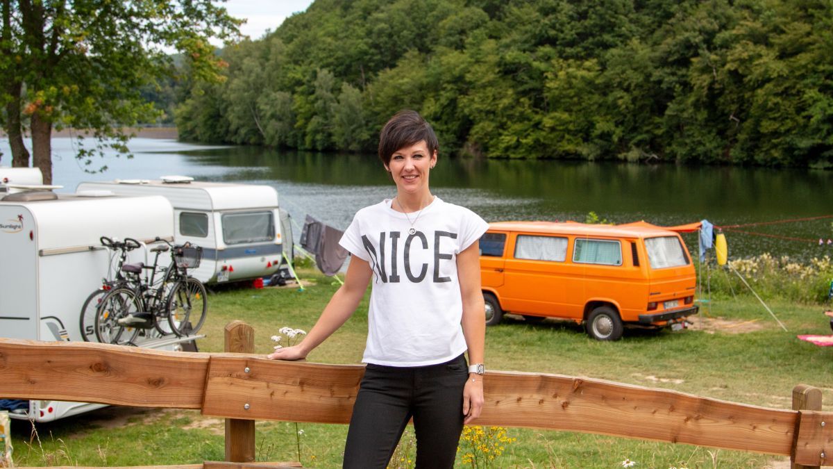 Lorena Feldmann, Betreiberin vom Campingplatz Kessenhammer, freut sich, dass die Saison so gut läuft. von Christine Schmidt