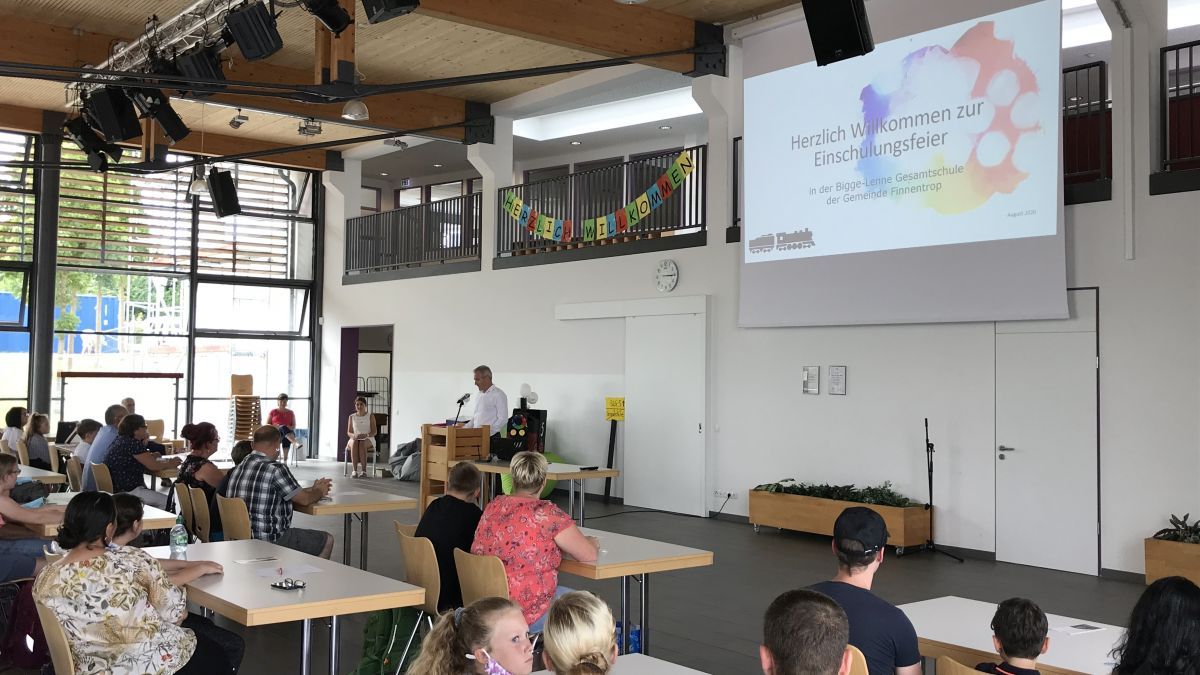 Die neuen Schüler wurden an der Bigge-Lennne-Gesamtschule begrüßt. von privat
