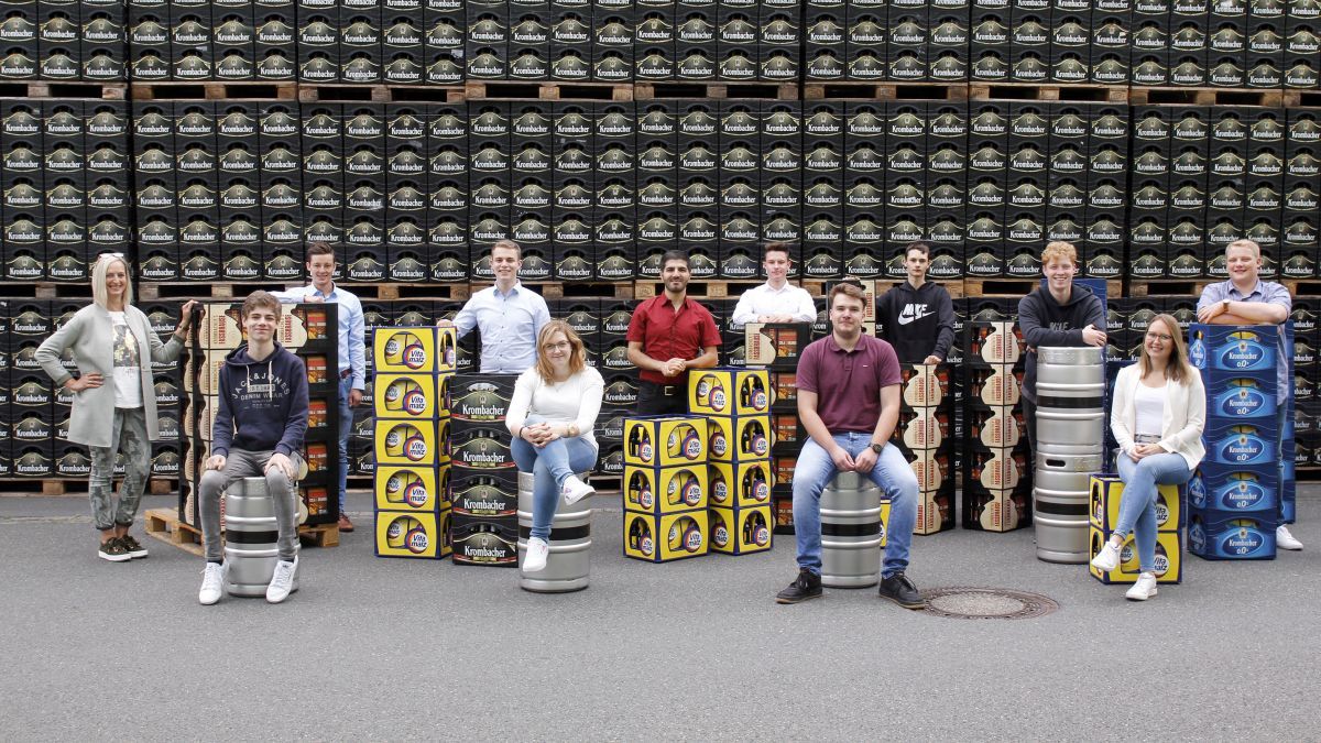 Die Krombacher Brauerei begrüßt 15 Berufseinsteiger. von Krombacher Brauerei