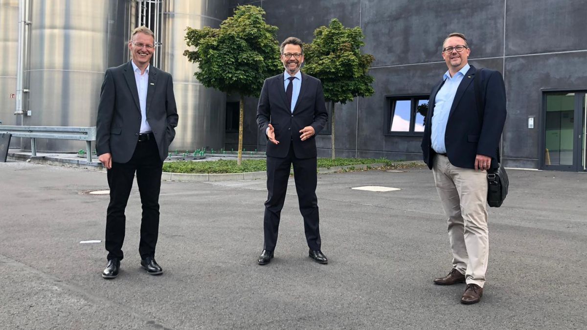 Klaus Hesener, FDP-MdB Otto Fricke und Ralf Warias (FDP) (von links) sprechen sich gegen die Abschaffung der Gewerbesteuer aus. von privat