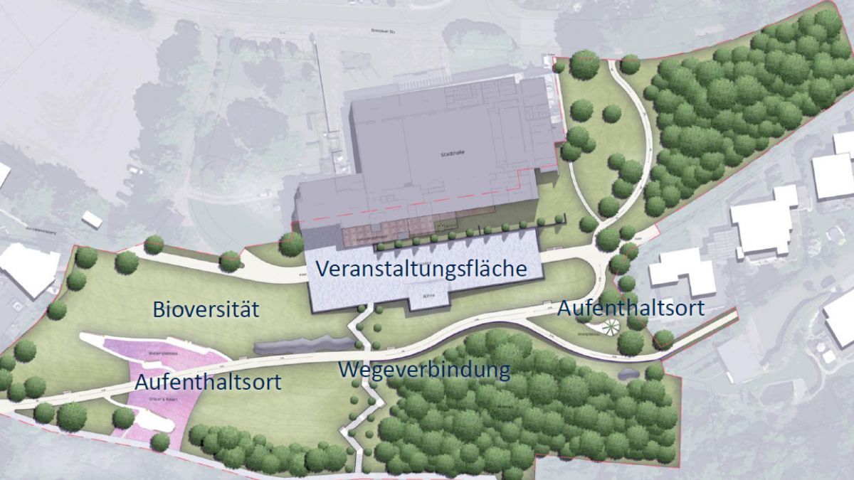 So könnte der Bürgerpark Attendorn nach den Planungen des Landschaftsarchitekturbüros Ehring aussehen. von Landschaftsarchitekt Ehrig