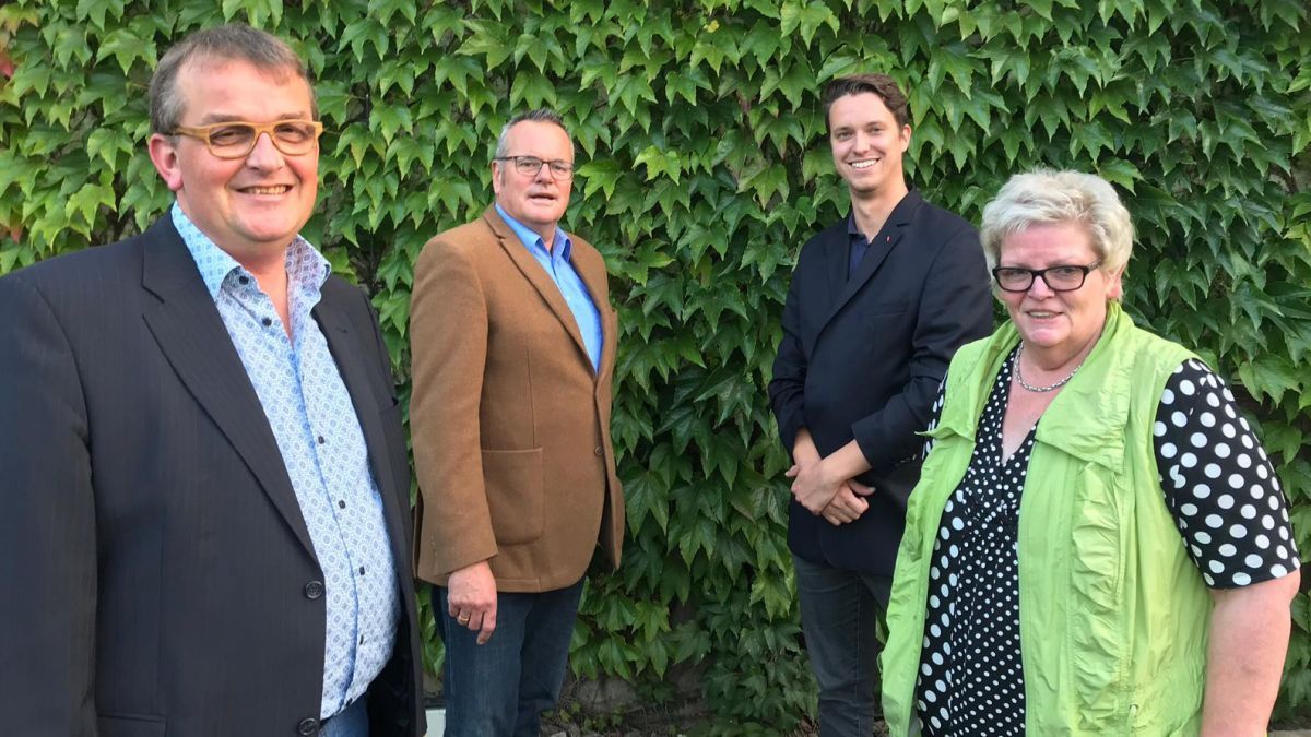 Der neue Vorstand der Drolshagener CDU-Fraktion (v.l.): Andreas Wigger, Georg Melcher, Sebastian Heuel, Jutta Nebeling. von privat