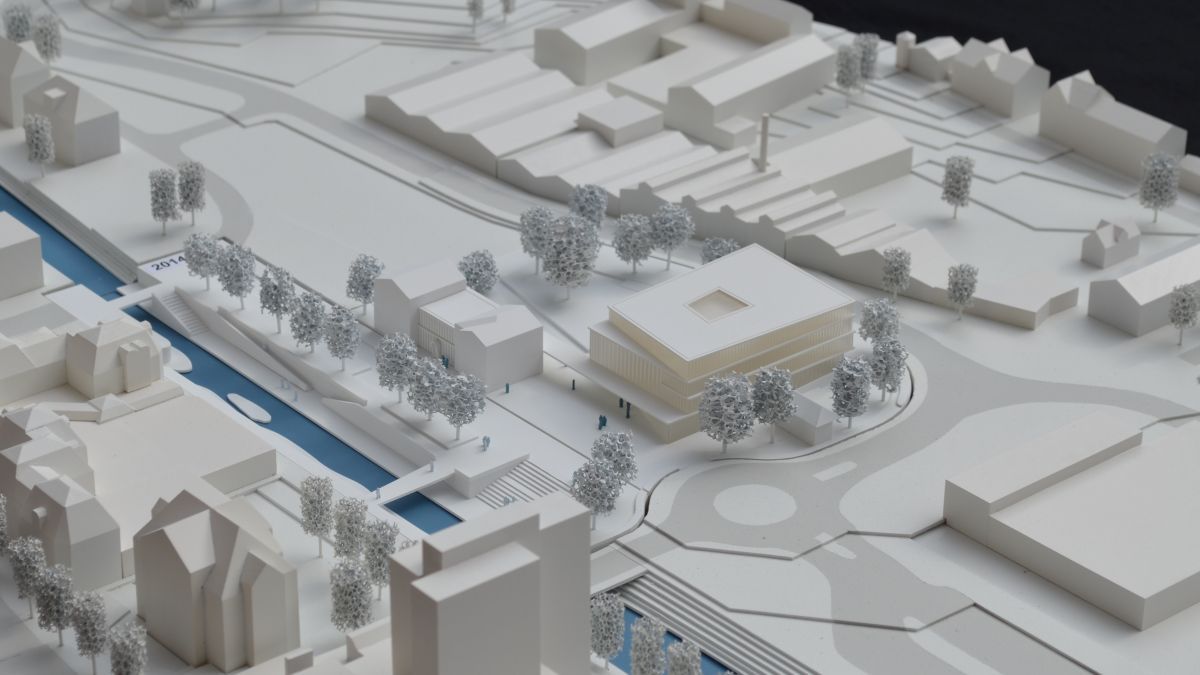 Dieser Entwurf für das neue Rathaus und sein Umfeld in Olpe überzeugte das Preisgericht. von privat