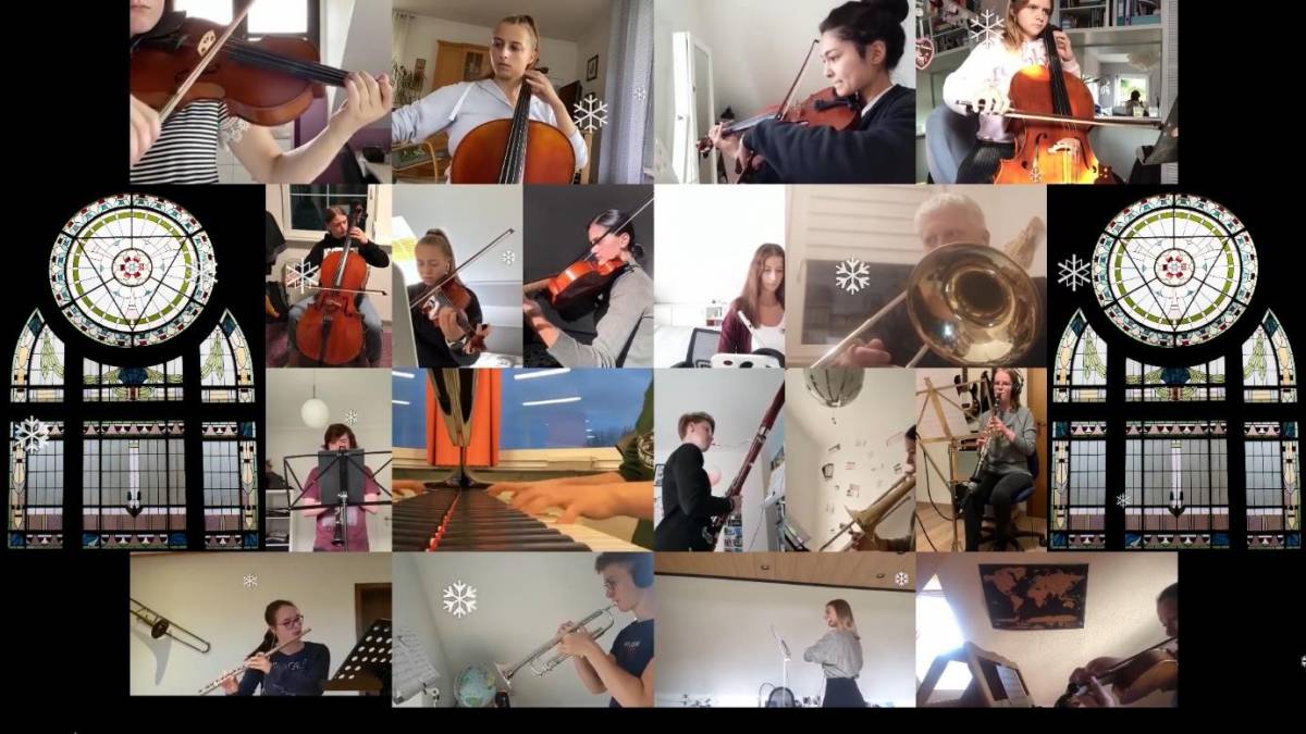 Die Schüler des Rivius Gymnasium Attendorn musizierten gemeinsam. von privat