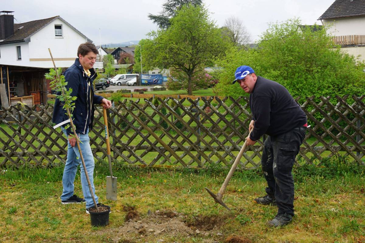 Auch der Schützenverein beteiligte sich. von privat
