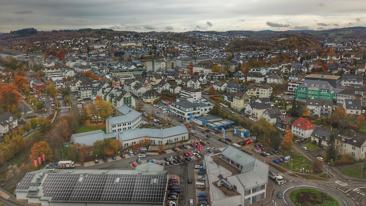 Luftbild Stadt Olpe von Nils Dinkel
