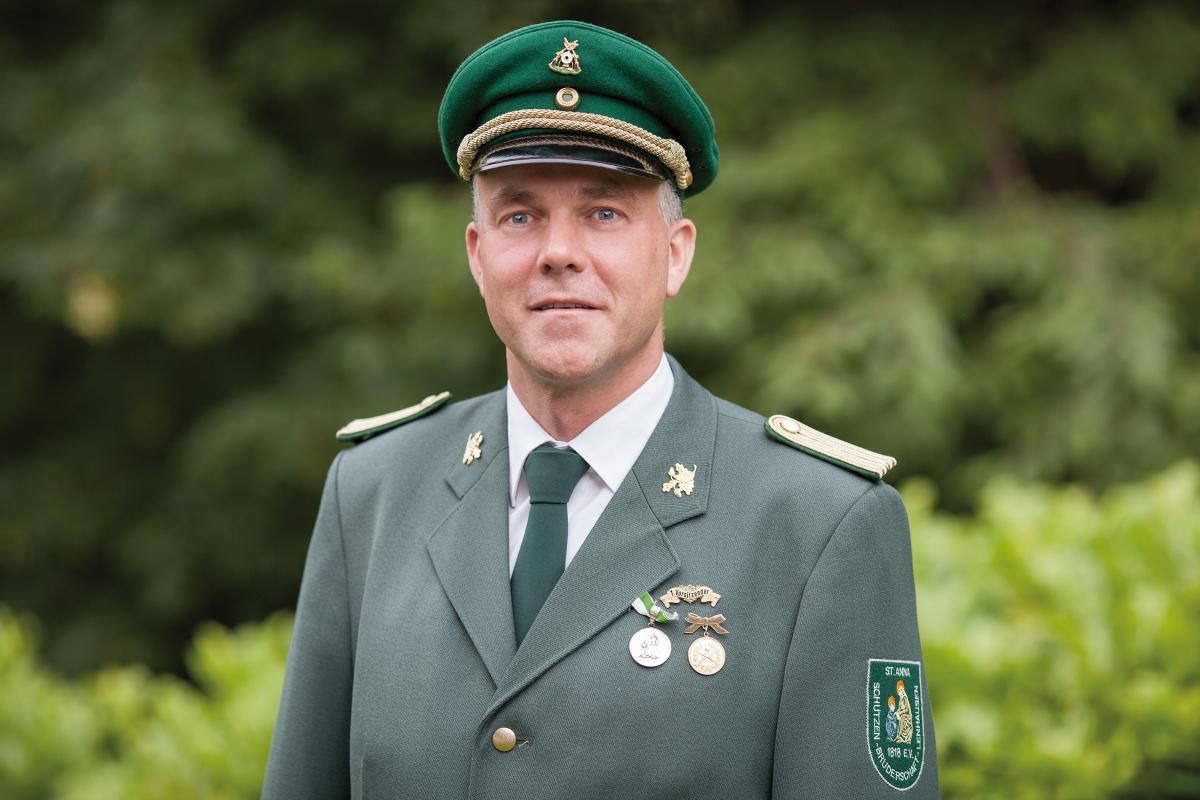 André Zepke, Vorsitzender der Schützenbruderschaft Lenhausen. 