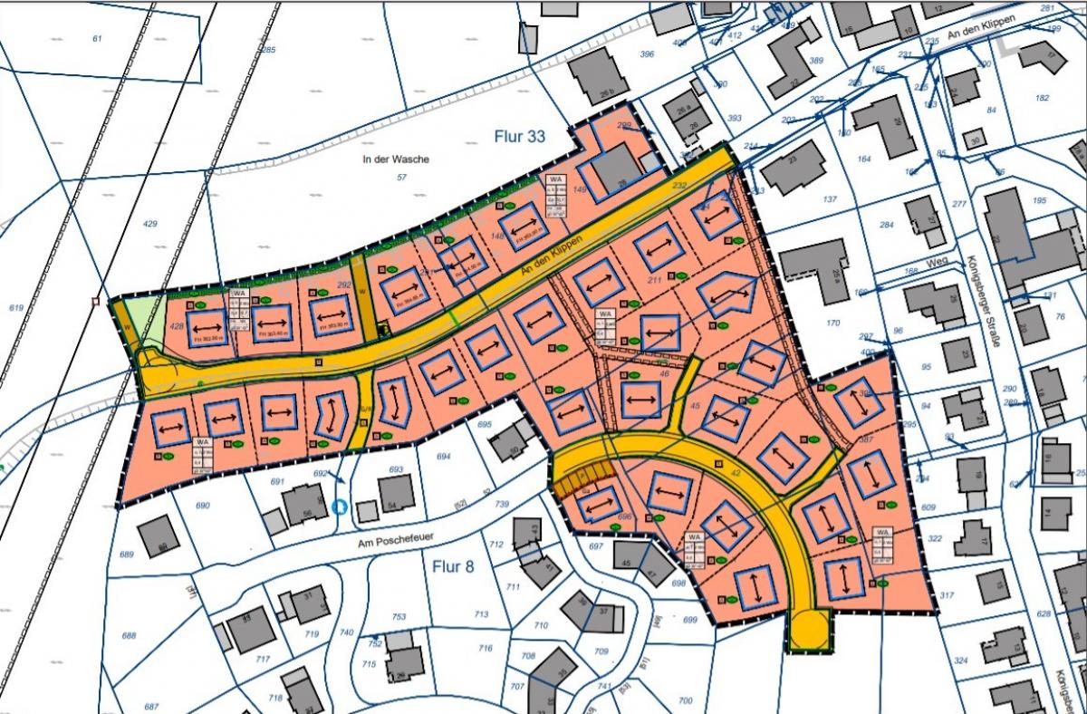 So sieht die geplante Erweiterung des Baugebiets Olpe-Bratzkopf II aus. von Stadt Olpe