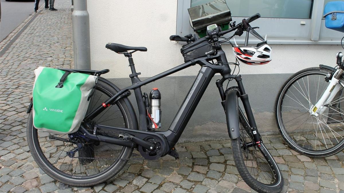Das beschädigte E-Bike des 62-Jährigen. von Kreispolizeibehörde Olpe