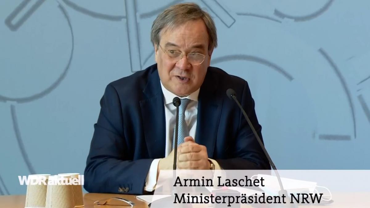 NRW-Ministerpräsident Armin Laschet bei der PK am Dienstag, 23. Februar, in Düsseldorf. von WDR
