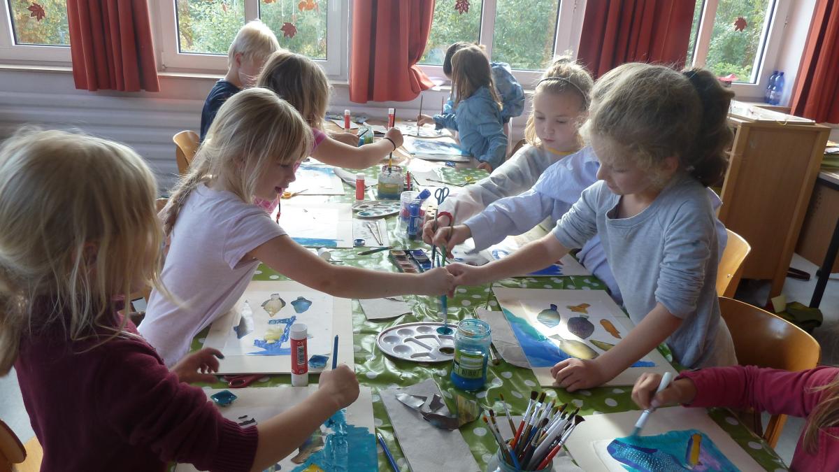 Kunstprojekt an der Düringerschule in Olpe.  von Hilde Fries