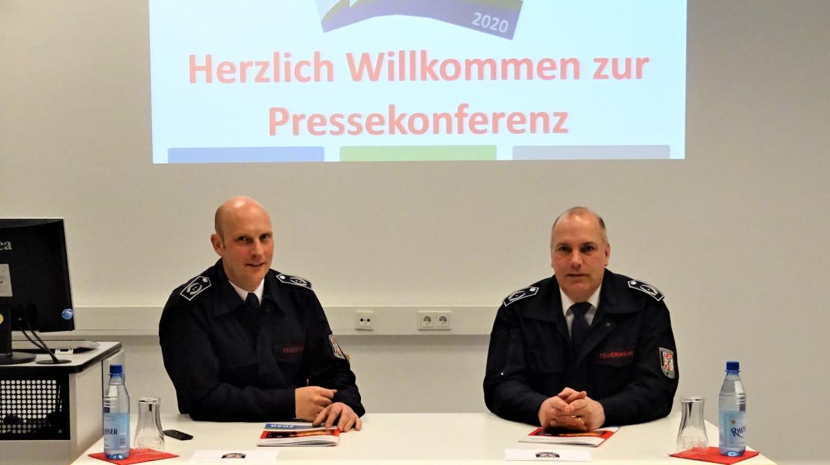 Christian Hengstebeck und Dirk Maiworm während der Pressekonferenz. von Sigrid Mynar