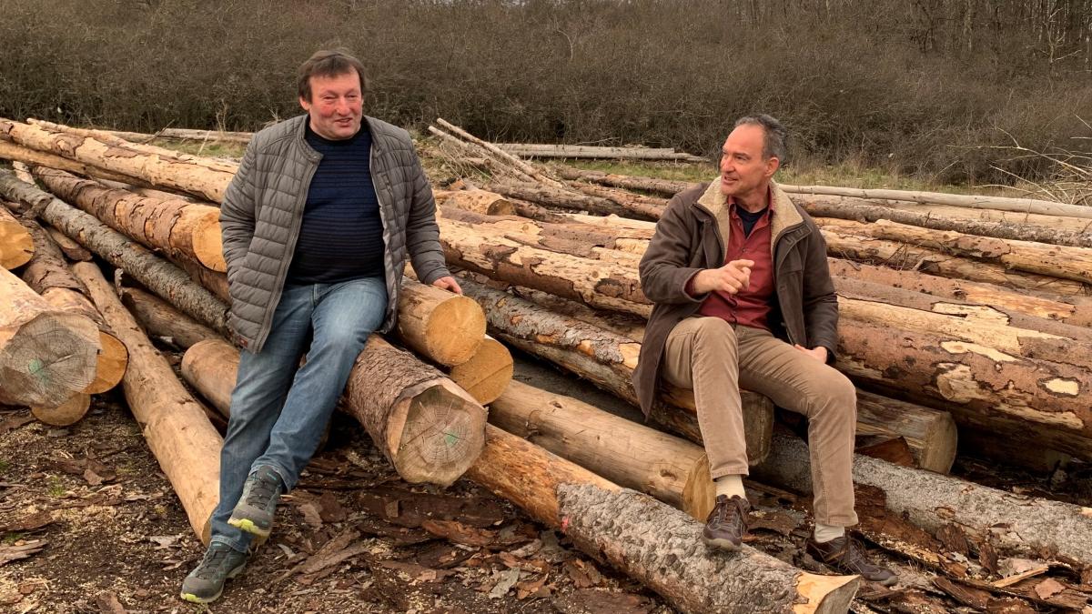 Michael Bieke und Jochen Ritter auf dem Kreuzberg zwischen Bonzel, Maumke und Grevenbrück. von privat