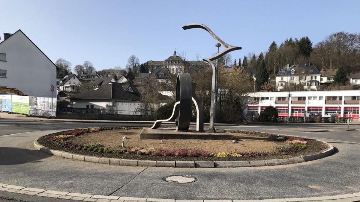 Am Dienstag, 4. Mai 2021, beginnen die Sanierungsarbeiten am Kreisverkehr Kölner Tor. von Hansestadt Attendorn
