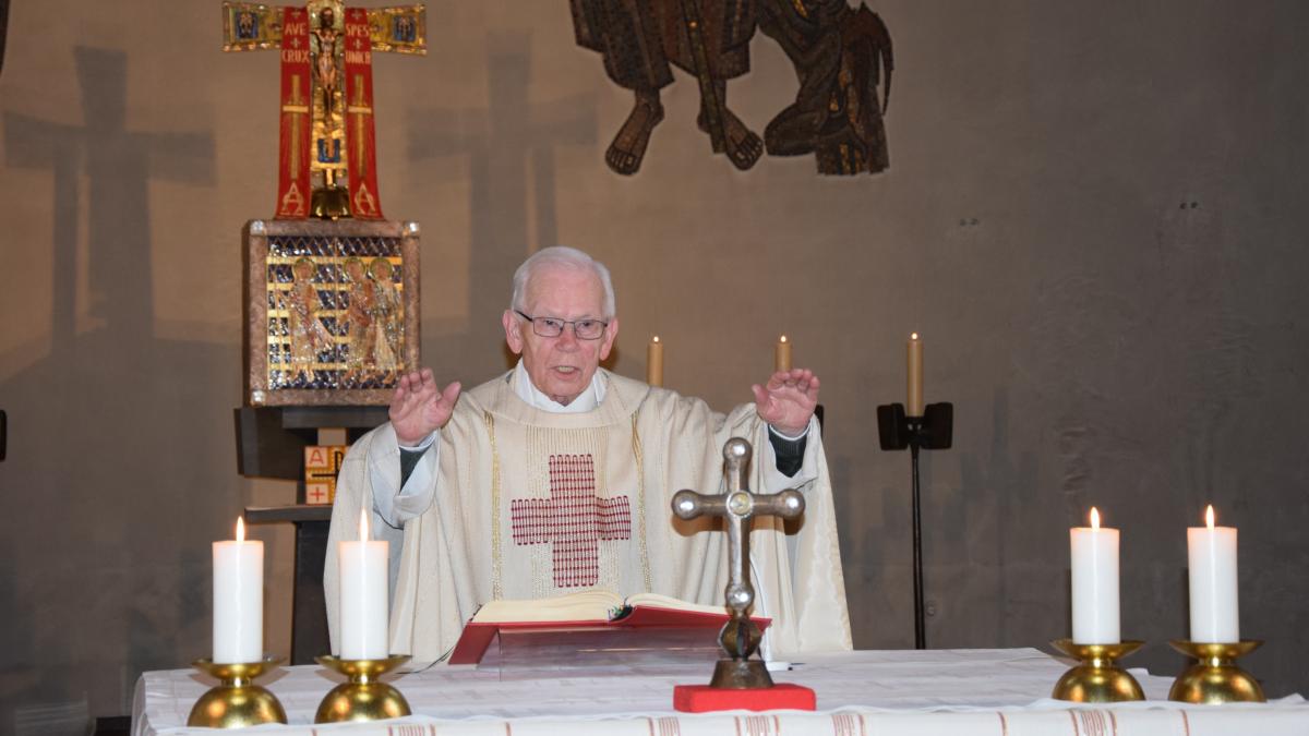 Pastor Hans-Joachim Bogdoll feierte seine letzte Messe in Gerlingen. von privat