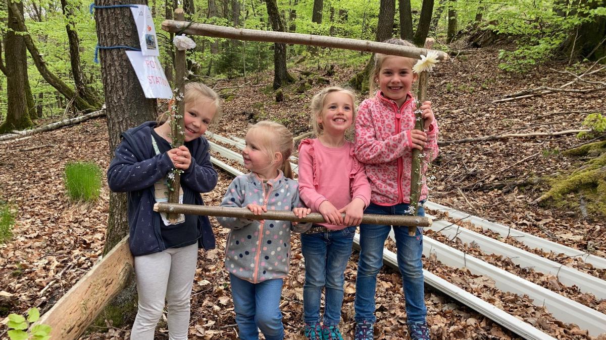 Die Waldrallye machte den Kinder sichtlich Spaß. von privat