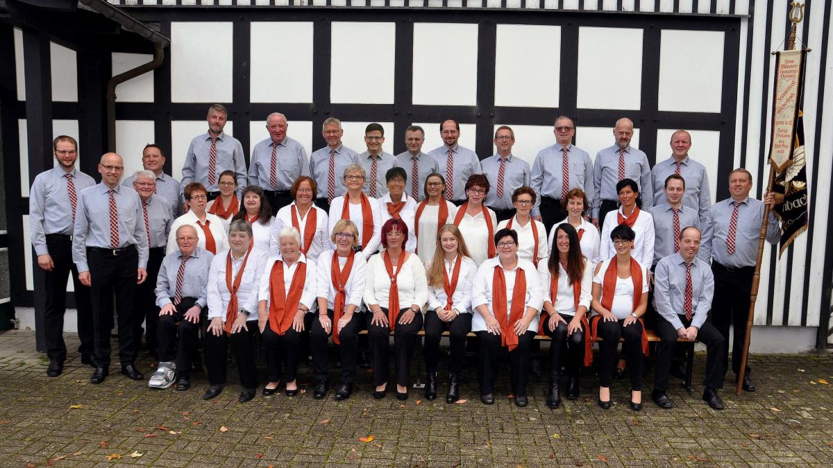 Der Gemischte Chor Sangeslust Milchenbach feiert 100-jähriges Jubiläum. Das Foto stammt aus dem Jahr 2019. von privat