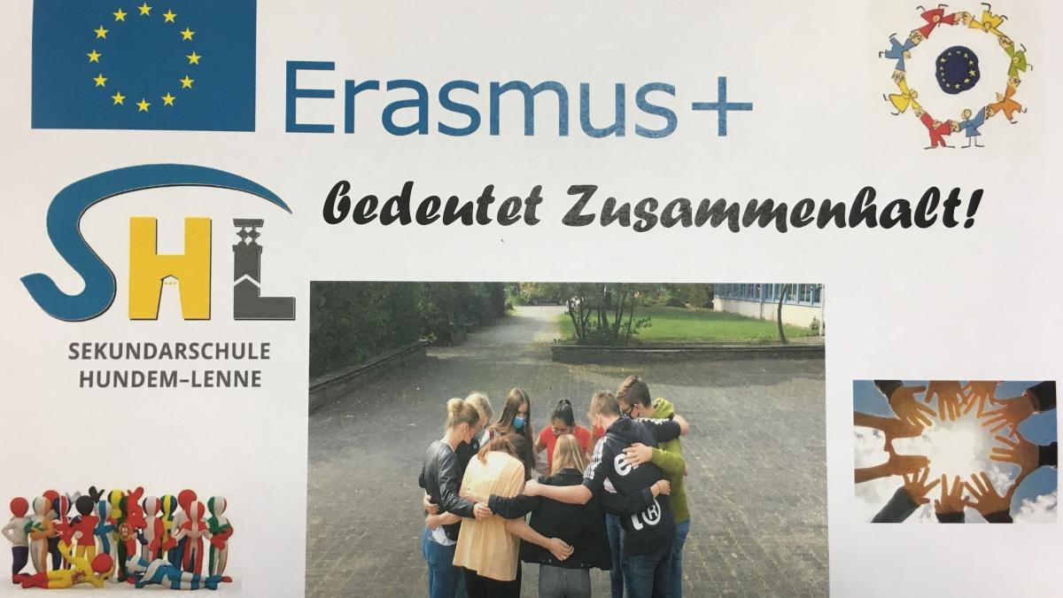 Die Freude an der Sekundarschule Hundem-Lenne ist groß: Die Erasmus+-Partnerschaft kann fortgeführt werden. von privat