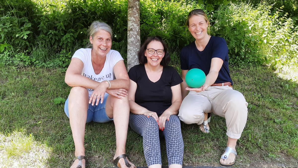 Das neue Trainerteam, Katrin Rahrbach, Sabine Bleckmann und Christin Breuer (v.l.) freut sich schon auf die Arbeit mit den Minis. von privat